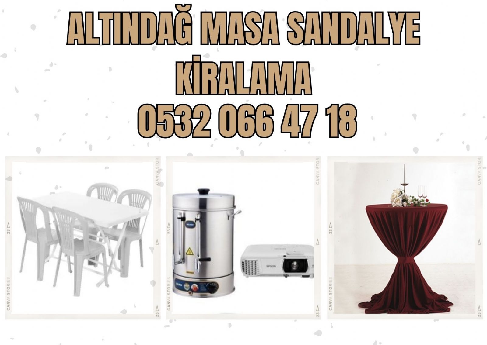 Altındağ Masa Sandalye Kiralama 
